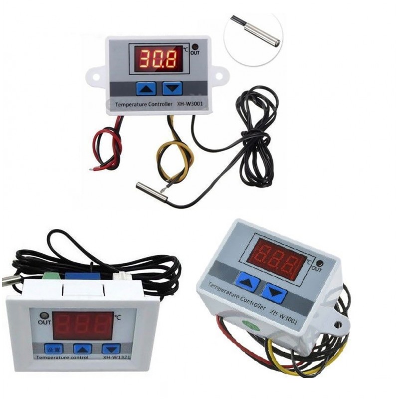 12V//24V//220V Digital LED Temperature Controller Thermostat Control Switch Probe