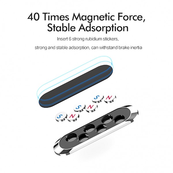 Magnetic Car Phone Holder Stand For iPhone Samsung Xiaomi wall metal Magnet GPS Car Mount Dashboard