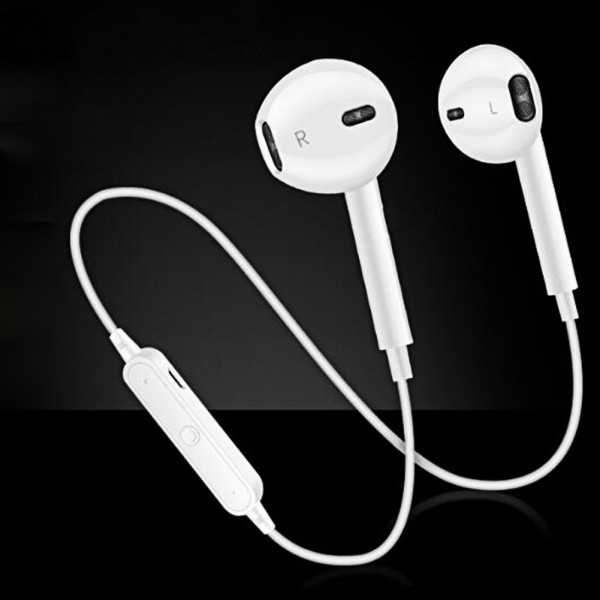Wireless Bluetooth Wireless Headset Earpods In-Ear Earphone Headset Earbuds W/ Mic  For iPhone Samsung Galaxy S6 Stereo Mic CVC