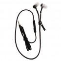 3.5mm In-ear Zipper Earphone Stereo Headset Earbuds Headphone with Mic Phone