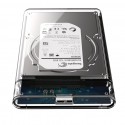 2.5'' Transparent HDD Case SATA 2.0/3.0/3.1 to USB 3.0 External Hard Disk Drive SSD Enclosure Box