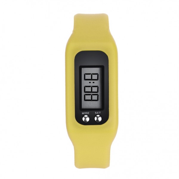 Silicone Pedometer Watch Environmental Protection Walking Distance Counter High Quality LCD Sports Bracelet