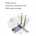 2.4GHz/5.8Ghz Dual Band AC600 WiFi Bluetooths PCI Express Adapter With 2*5DBi Antenna wifi laptop card