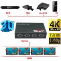 1 in 4 Out Full HD HDMI Splitter Amplifier Repeater 3D 1080p Hub