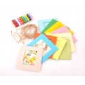 Fujifilm Mini Film Paper Photo Frames 10 Pieces with Wooden Clips and Hemp String